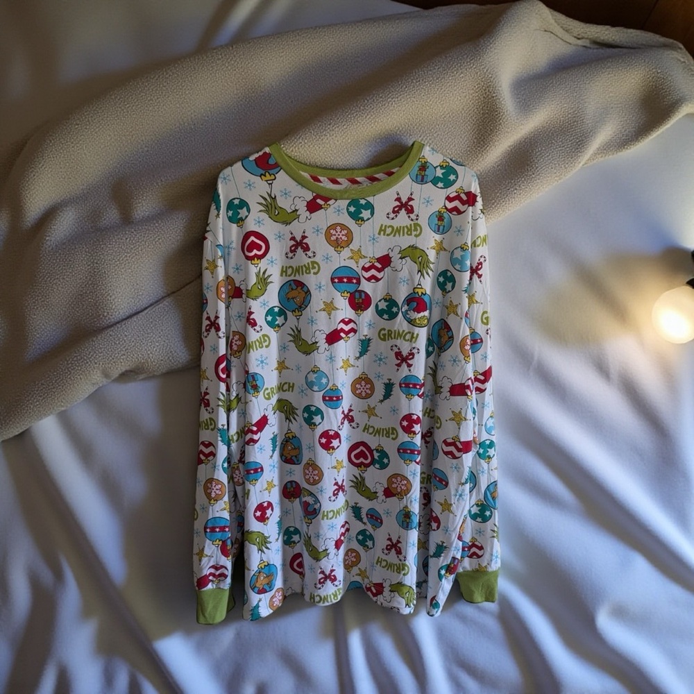 Men's Dr Seuss Grinch Pajama Set ~ 2X